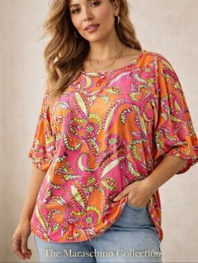 Lane Bryant Retro Paisley Tunic | 18/20
